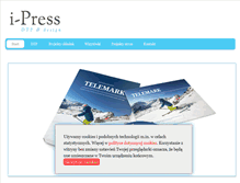 Tablet Screenshot of i-press.pl